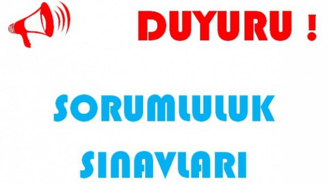 SORUMLULUK SINAV TAKVİMİ